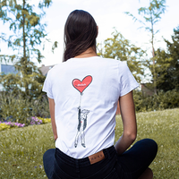 Konstantin Music WMNS "FHHN" Tee (White) - Priba Printworks