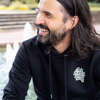 Konstantin Music "FHHN" Hoodie (black) - Priba Printworks