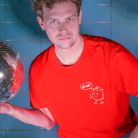 Kuttergarten Get Lost Shirt (Bright Red) - Priba Printworks