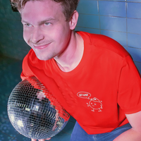 Kuttergarten Get Lost Shirt (Bright Red) - Priba Printworks