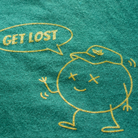 Kuttergarten WMNS Get Lost Shirt (Bottle Green) - Priba Printworks