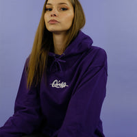 Qima Classic Logo Hoodie (Purple) - Priba Printworks