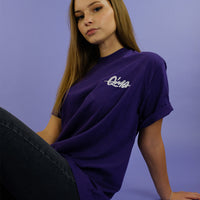 Qima Classic Logo Tee (Purple) - Priba Printworks