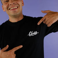 Qima Classic Logo Tee (Black) - Priba Printworks