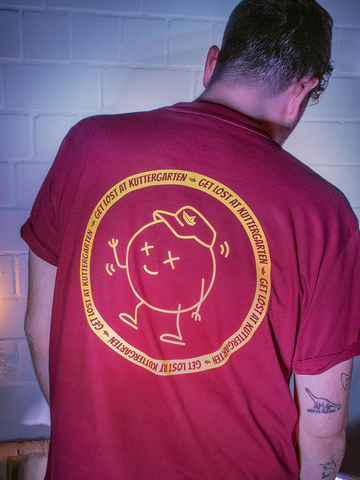 Kuttergarten Get Lost Shirt (Burgundy) - Priba Printworks