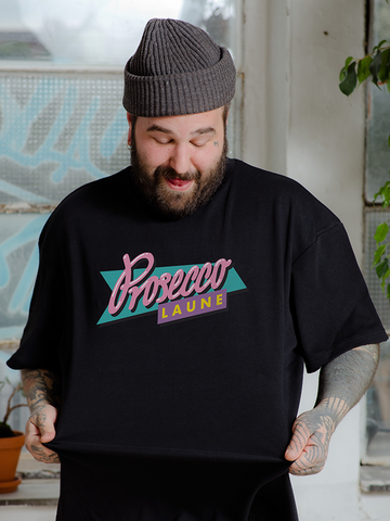 Proseccolaune Classic Logo Shirt (black) - Priba Printworks